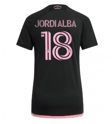 Inter Miami Jordi Alba #18 Bortatröja Dam 2023-24 Kortärmad